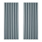 Set of 2 Blockout Curtains Blackout Window Curtain Eyelet 240x230cm Grey