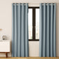 Set of 2 Blockout Curtains Blackout Window Curtain Eyelet 240x230cm Grey