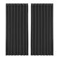 Set of 2 Blockout Curtains Blackout Window Curtain Eyelet 300x230cm Black