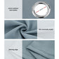 Set of 2 132x242cm Blockout Sheer Curtains Light Grey