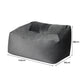 Bean Bag Chair Cover Soft Velvet Home Game Seat Lazy Sofa 145cm Length - Dark Grey