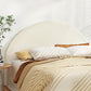 Bed Head Bouclé Headboard Bedhead Base - White King