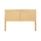 Rattan Bed Head Headboard Bedhead Base - Pine Queen