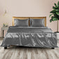 SINGLE Sheets Fitted Flat Bed Sheet Pillowcases - Summer Grey