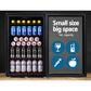 Devanti 115L Bar Fridge Glass Door with Light Black