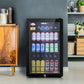 Devanti 115L Bar Fridge Glass Door with Light Black
