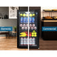 98L Bar Fridge Glass Door Mini Freezer Fridges Countertop Beverage Commercial