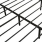 Royal Metal Bed Frame Base Platform Wooden Headboard - Black Queen