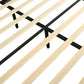Venlo Bed Frame Base Platform Wooden Velvet with Headboard Grey - Double