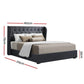 Onyx Bed & Mattress Package - Charcoal Queen