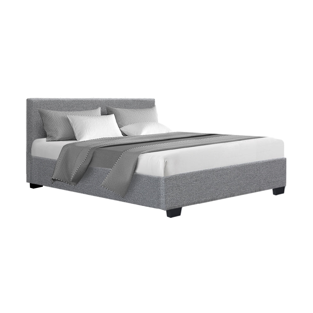 Ruby Bed & Mattress Package - Grey Double