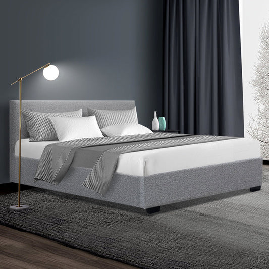 Ruby Bed & Mattress Package - Grey Double