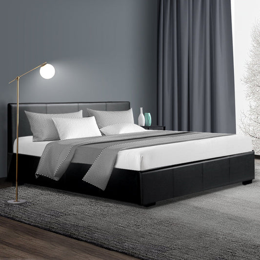 Ruby Bed & Mattress Package - Black Queen