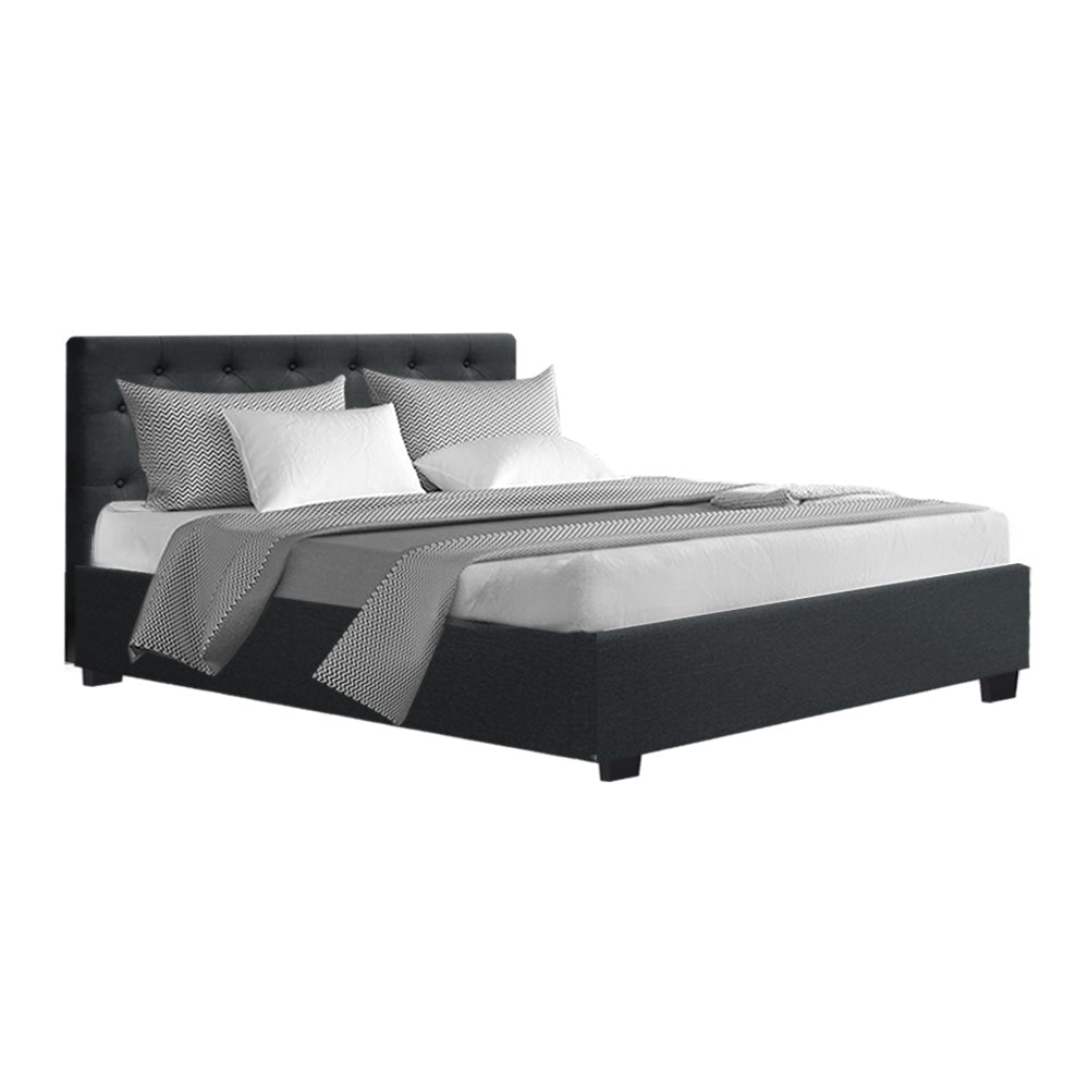 Emerald Bed & Mattress Package - Charcoal Double