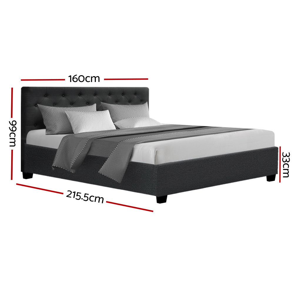 Emerald Bed & Mattress Package - Charcoal Queen