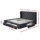 Agate Bed & Mattress Package - Charcoal Queen
