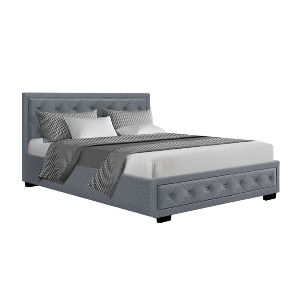 Amethyst Bed & Mattress Package - Grey Double