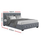 Amethyst Bed & Mattress Package - Grey Double