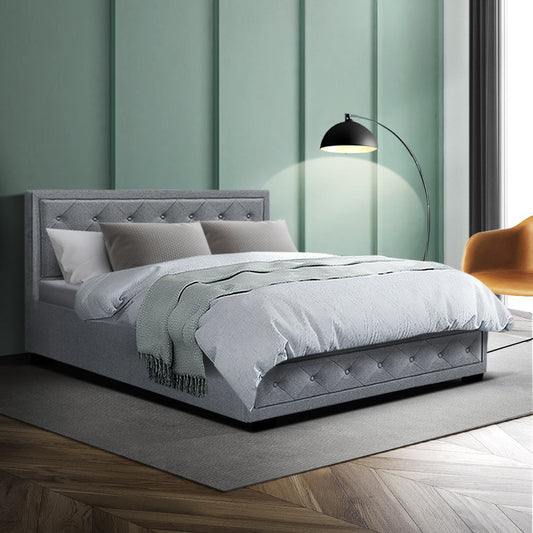 Amethyst Bed & Mattress Package - Grey Double