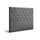 Bed Headboard Fabric - Grey King Single