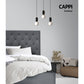 Bed Headboard Fabric - Grey King Single