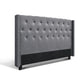 Bed Headboard Fabric - Grey King