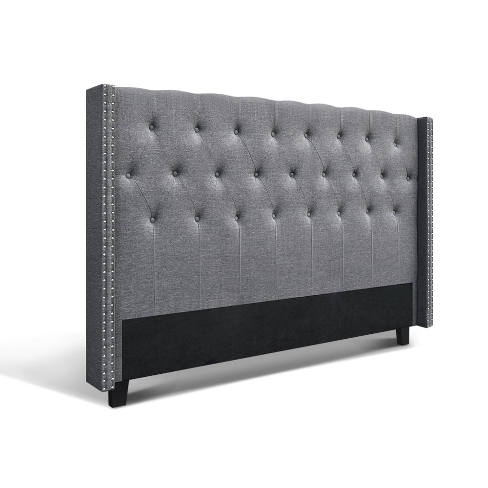 Bed Headboard Fabric - Grey King