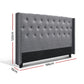 Bed Headboard Fabric - Grey King