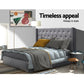 Bed Headboard Fabric - Grey King