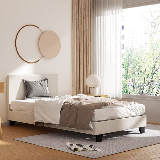 Jasper Bed & Mattress Package - White King Single