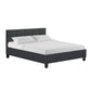 Pumice 24cm Bed & Mattress Package - Charcoal Queen