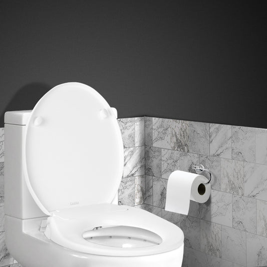 36cm Wide Non Electric Bidet Toilet Seat Bathroom - White