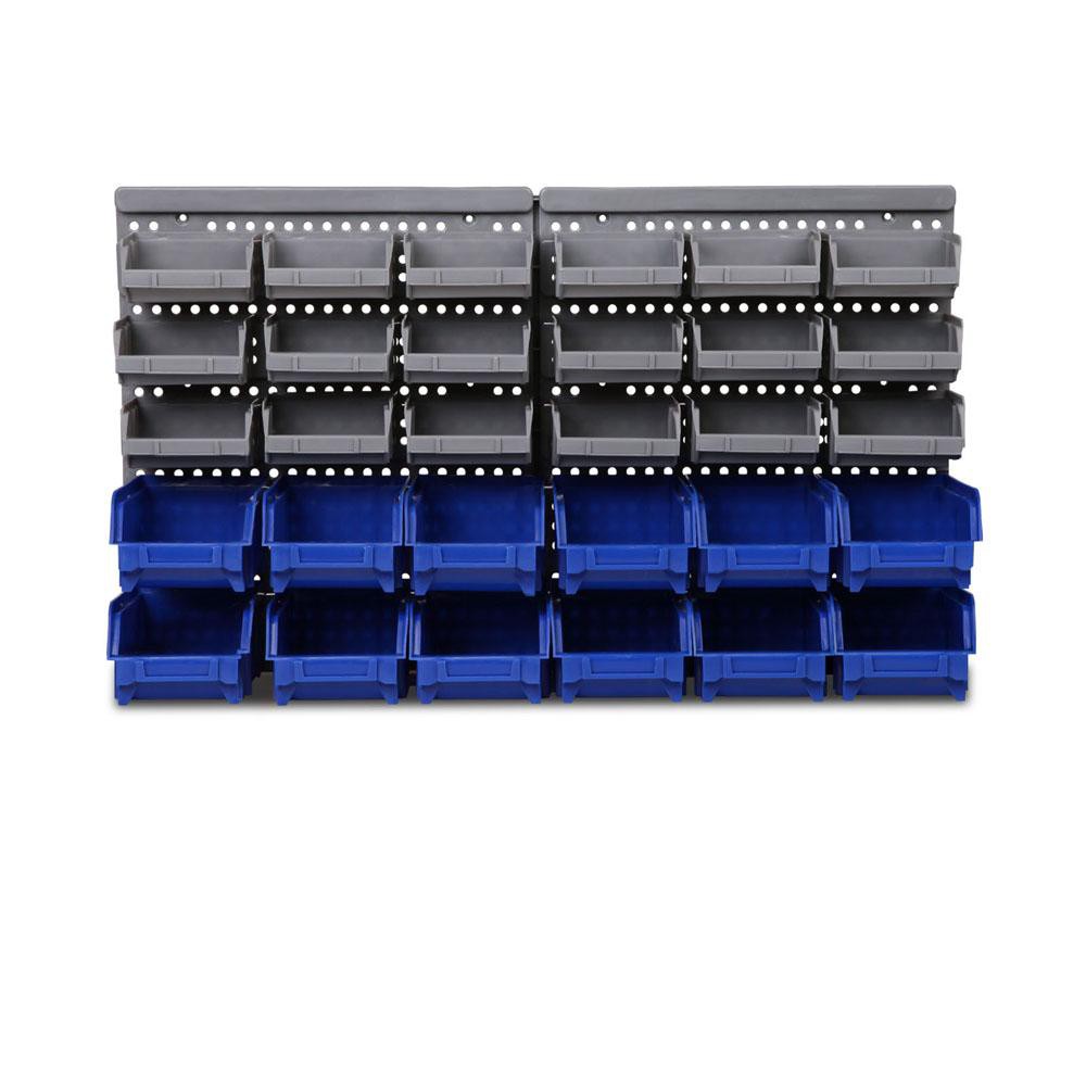 30 Bin Wall Mounted Rack Storage Organiser