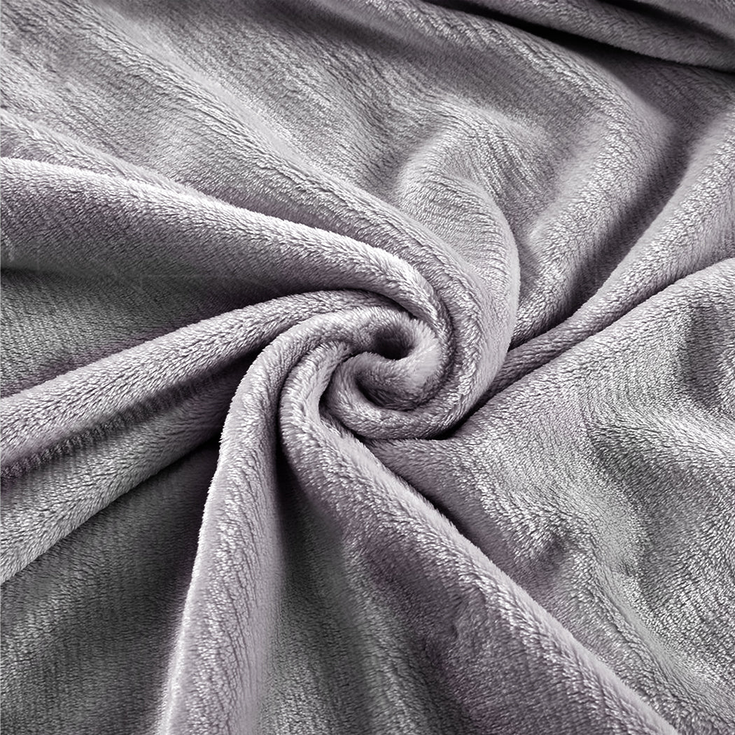 Waylon Throw Ultra-Soft Blanket 320gsm 220x240cm Warm - Silver
