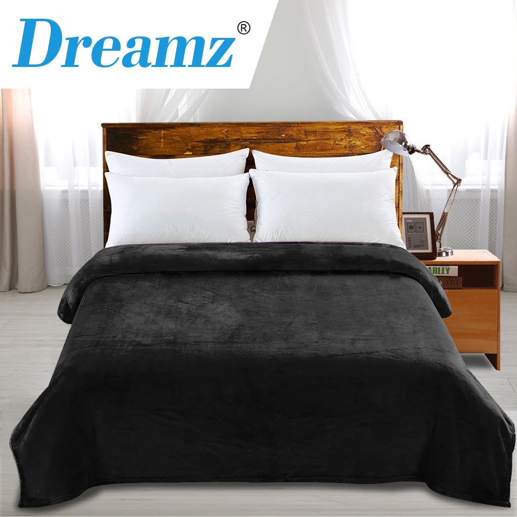 Waylon Throw Ultra-Soft Blanket 320gsm 220x160cm Warm - Black