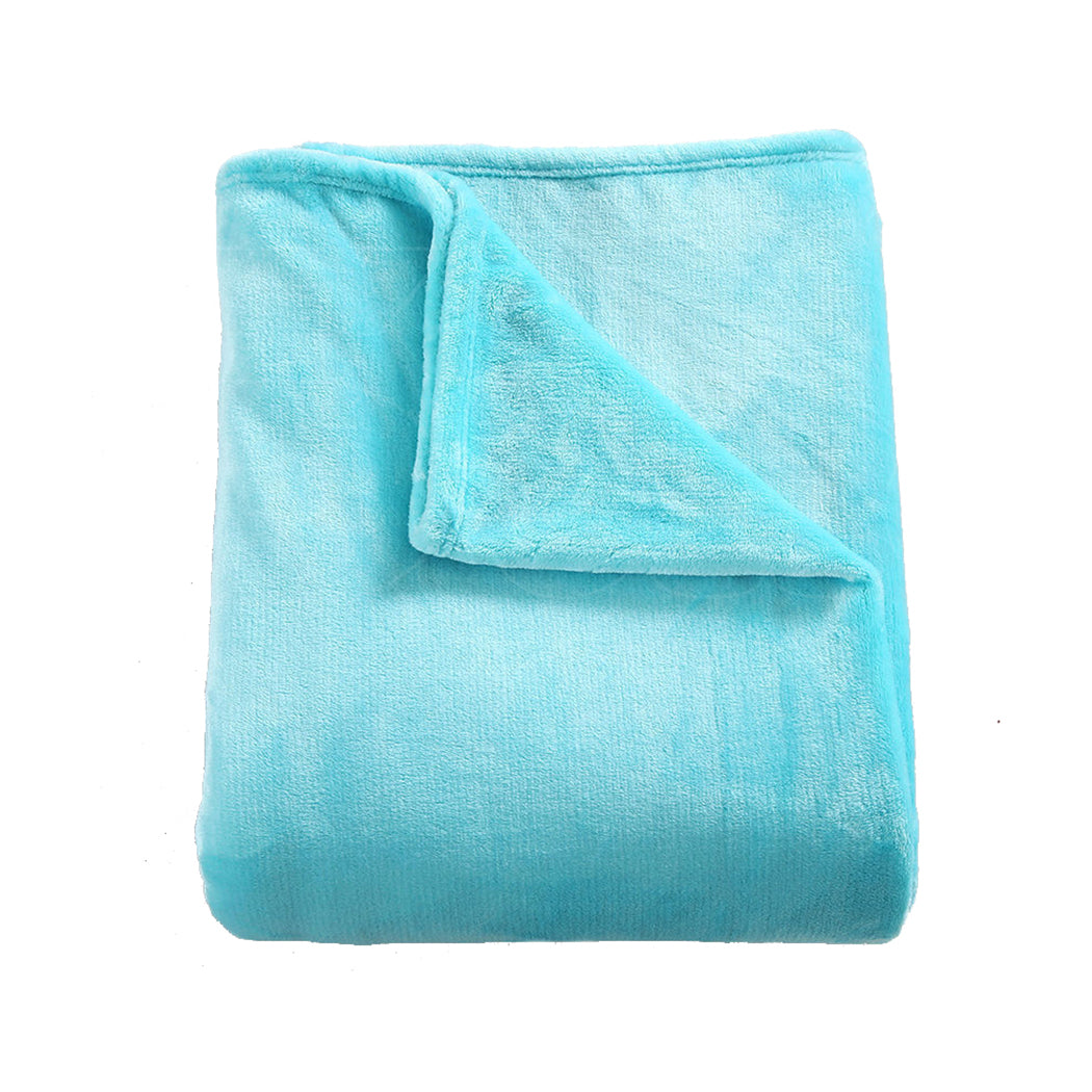 Waylon Throw Ultra-Soft Blanket 320gsm 220x160cm Warm - Teal