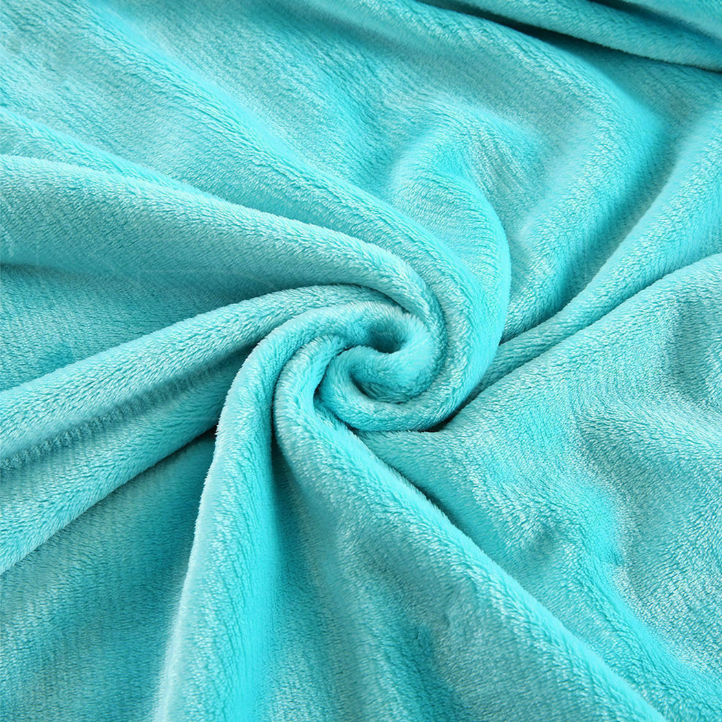 Waylon Throw Ultra-Soft Blanket 320gsm 220x160cm Warm - Teal