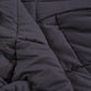 Winslow Weighted Soft Blanket 9KG Promote Deep Sleep Anti-Anxiety Double - Dark Grey
