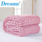 Whimsy Weighted Soft Blanket Knitted Chunky Bulky Knit 6.5KG - Pink