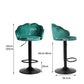 Set of 2 Mesa Bar Stools Kitchen Gas Lift Stool Chair Swivel Barstools Velvet - Green