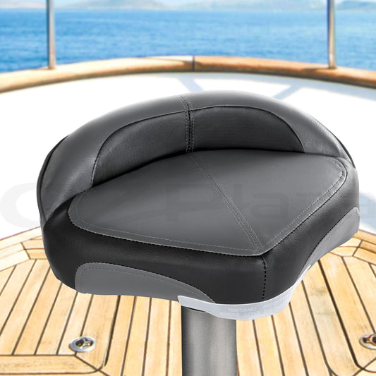 Stand Up Lean Boat Seats Casting Fishing Seat Swivel 8cm Padding Grey