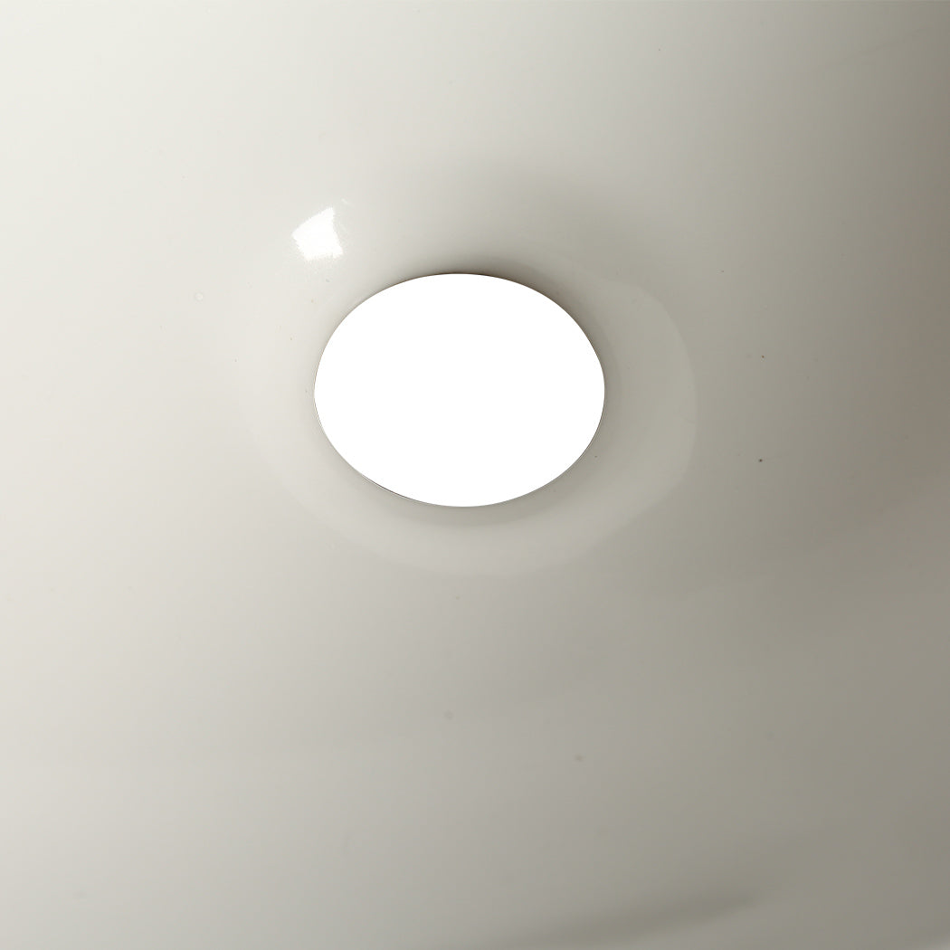 Round Ceramic Basin Bathroom Wash Counter Top Hand Wash Bowl Sink Vanity Above Basins