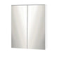 Bathroom Vanity Mirror with Storage Cabinet - White 600 x 150 x 720mm