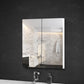 Bathroom Vanity Mirror with Storage Cabinet - White 600 x 150 x 720mm