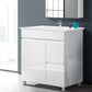 750mm Bathroom Vanity Cabinet Unit Wash Basin Sink Storage Freestanding White