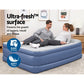 Factory Buys 61cm Air Mattress Inflatable Bed Airbed - Blue Queen