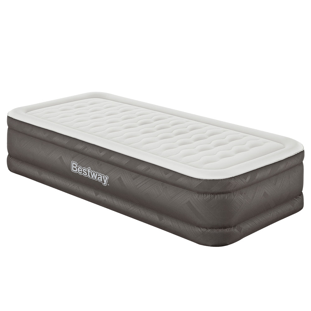Factory Buys 46cm Air Mattress Inflatable Bed Airbed - Grey Single