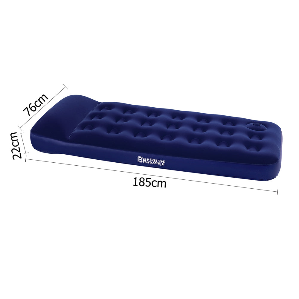 Factory Buys Inflatable Air Mattress - Navy Single
