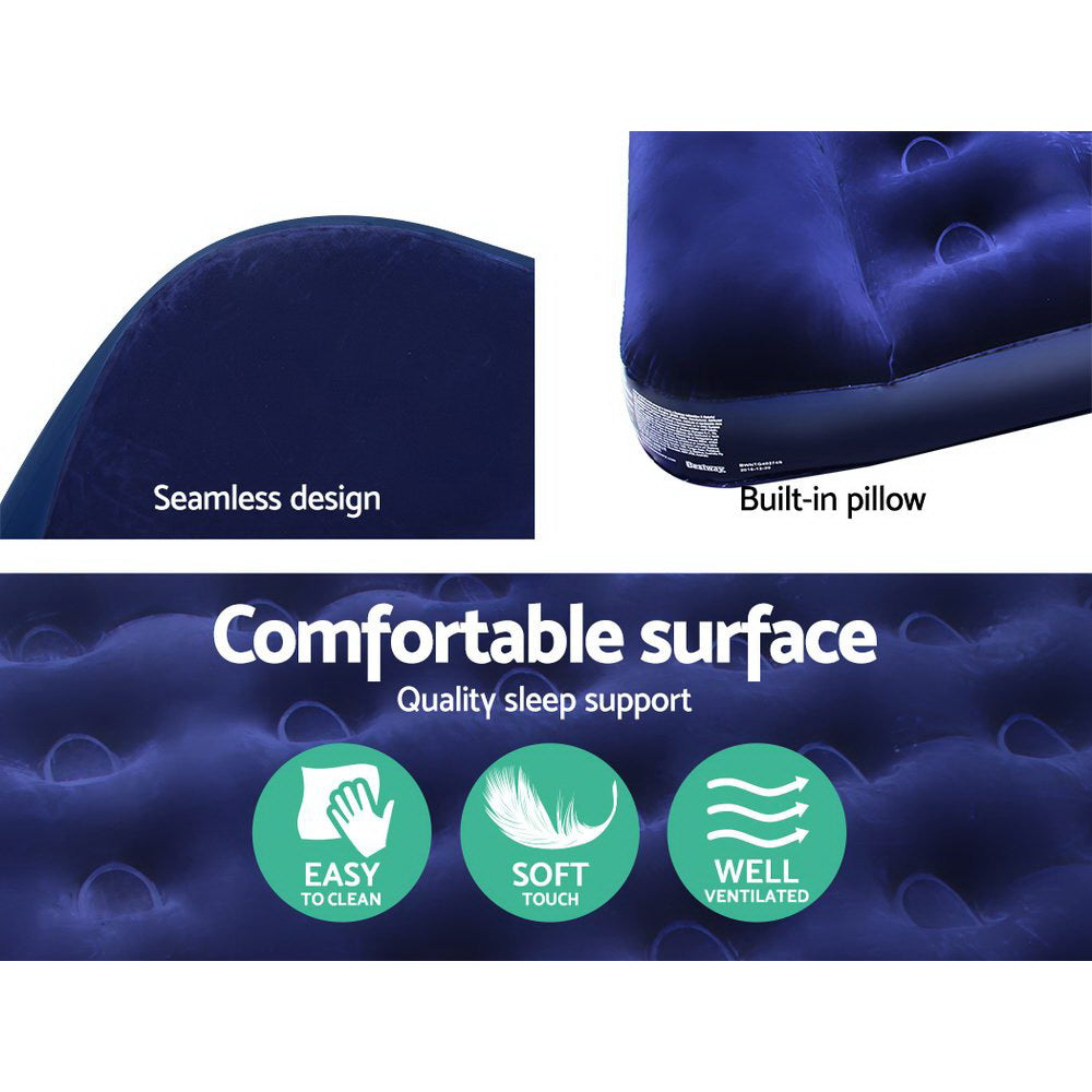 Factory Buys Inflatable Air Mattress - Navy Single