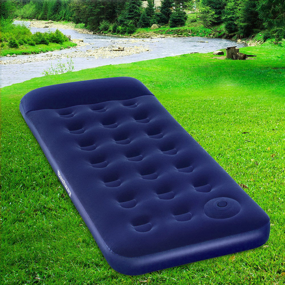 Factory Buys Inflatable Air Mattress - Navy Single